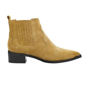 Marc Fisher Tan Suede Yohani Ankle Boots-Size 9